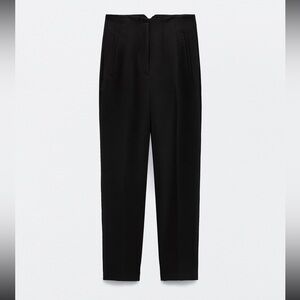 Zara High Waist Trousers in Black